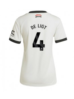 Manchester United Matthijs de Ligt #4 Ausweichtrikot für Frauen 2024-25 Kurzarm